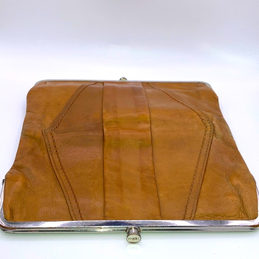 Brown HOBO Lauren  Leather Clutch - Picture 5 of 9